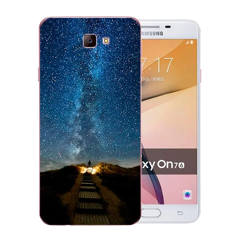 Phone Cases for Samsung Galaxy J7 Prime Night Sky Pattern Soft TPU Silicone Back Cover FOR On7 2016 G610F Protect Shell |