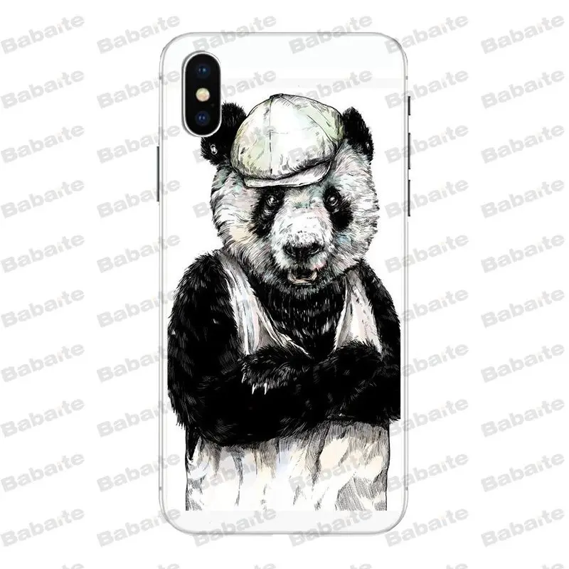Babaite крутая панда новинка чехлы для телефона чехол iPhone X XS XR XSMax 6 6S 7 7plus 8 8Plus Xs 5 5s 5c