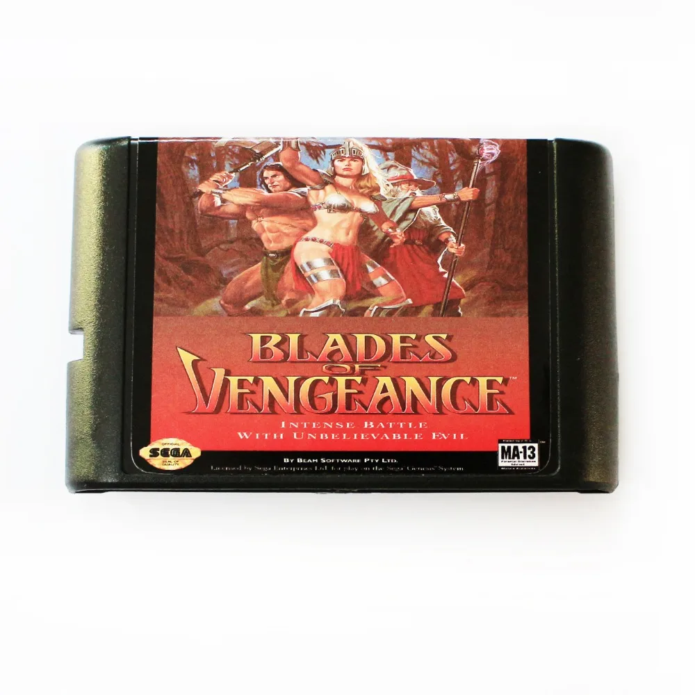 Лезвия мести 16 бит MD карточная игра для Sega игры SEGA Mega Drive Genesis|mega drive card|sega cardsega genesis
