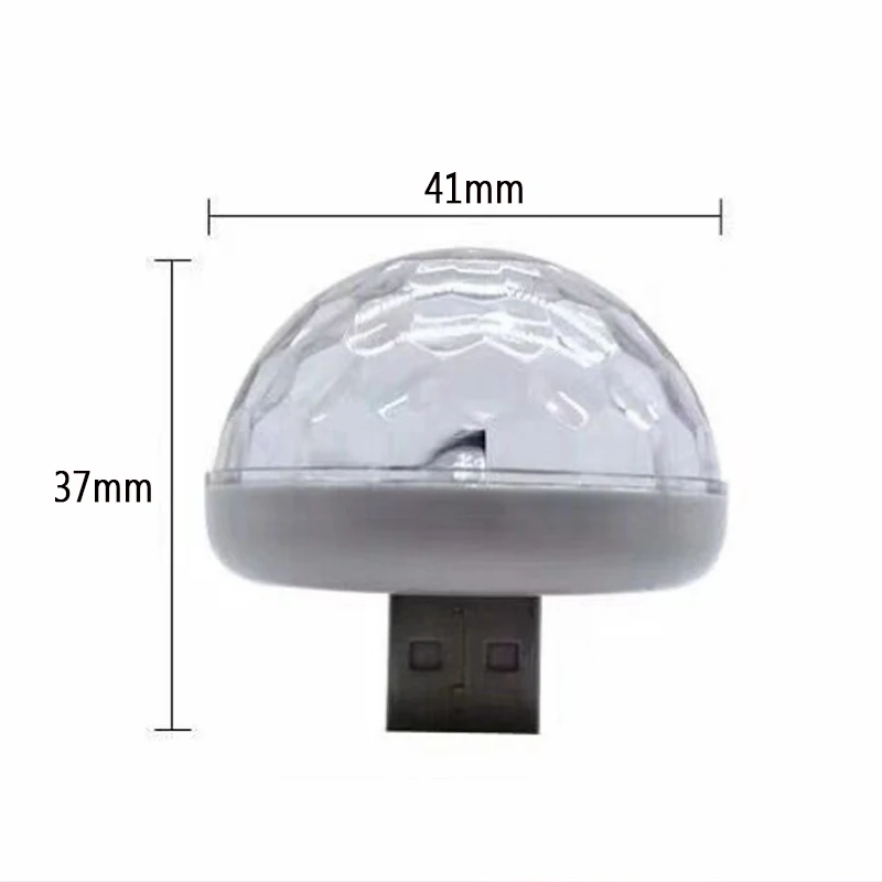 СВЕТОДИОДНЫЙ Автомобильный USB атмосферный свет DJ RGB мини цветная музыкальная