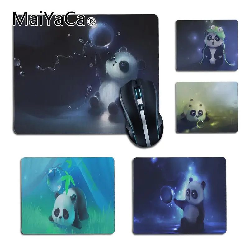 

MaiYaCa Cute baby Panda cartoon Bubble cartoon Mouse pad PC Computer mat Anti-Slip Laptop PC Mice Pad Mat Mousepad gaming