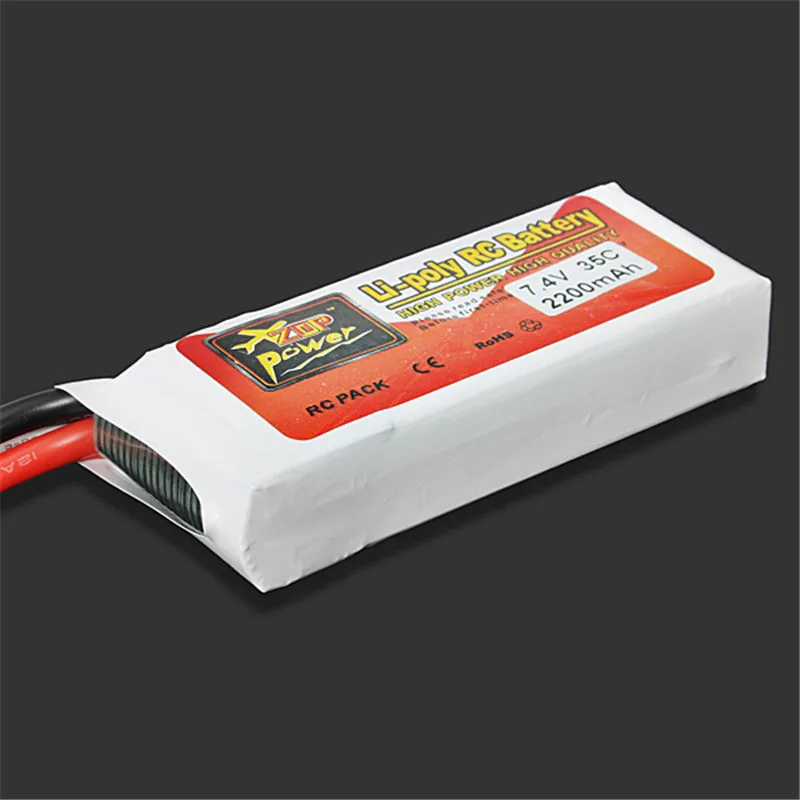 Новый ZOP Power 7 4 В 2200 мАч 35C 2S 2S1P Lipo аккумулятор с Т образным разъемом Перезаряжаемый