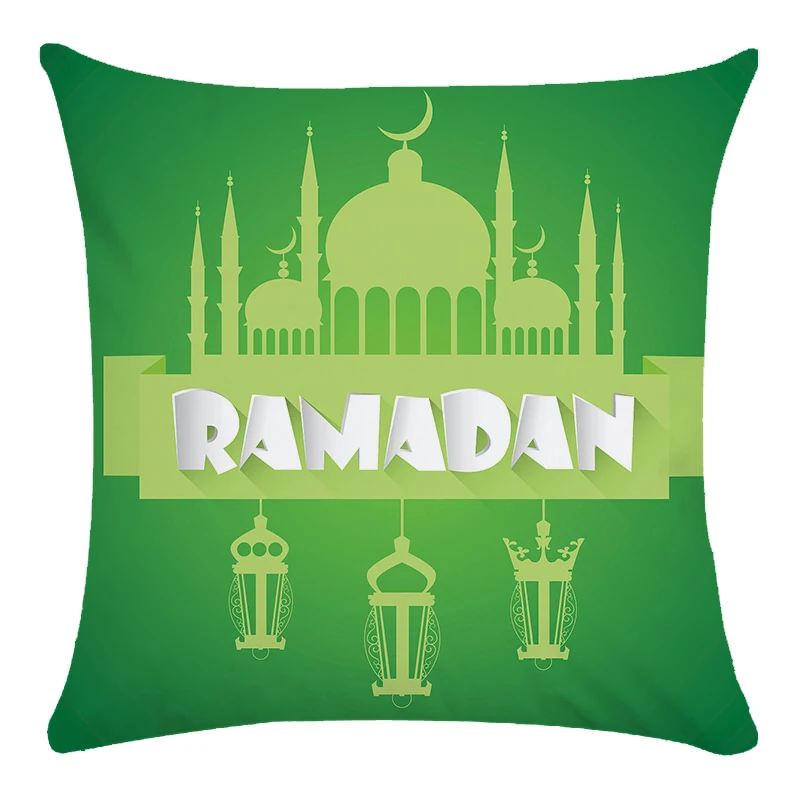 Best-selling Ramadan Decoration Linen 45*45CM Home Sofa Cushion Cover Fashion Seat Pillow Case Office | Дом и сад