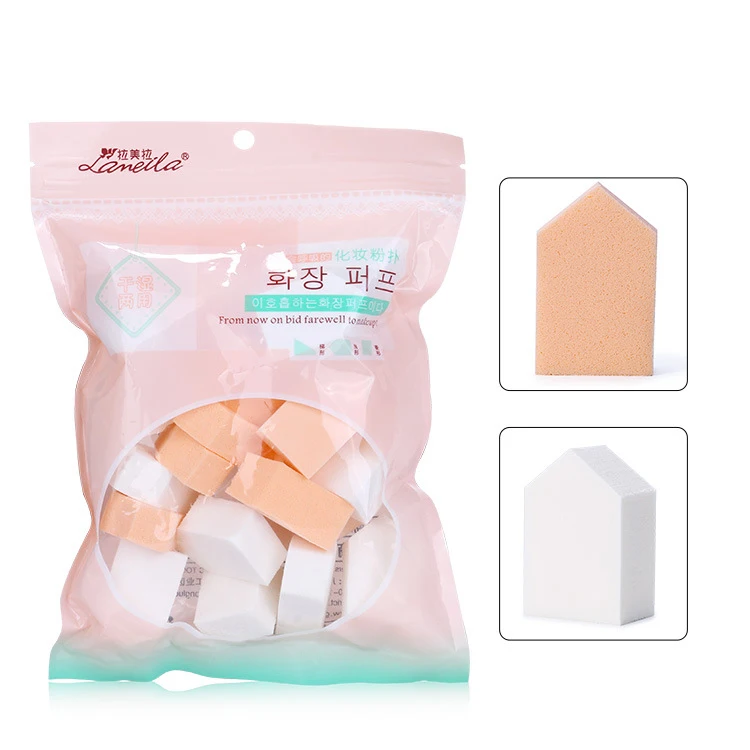 25pcs 15or20 шт./партия ромб губка для лица Очищение Красота макияж губки для Для женщин Make Up для сухой и влажной уборки, мягкие пуховки для пудры - Цвет: 25pcs