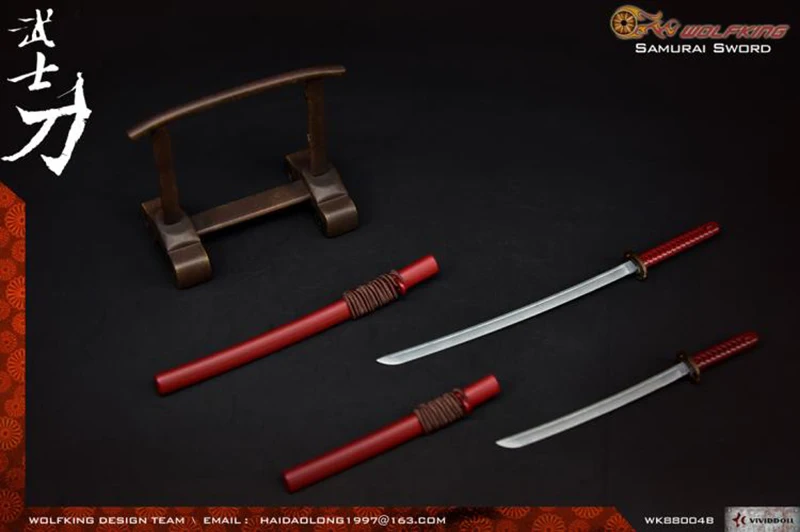 WOLFKINGWK 88004 1/6 масштаб старинное оружие самурайская модель меча с подставкой коллекционная игрушка для 12 дюймов фигурка