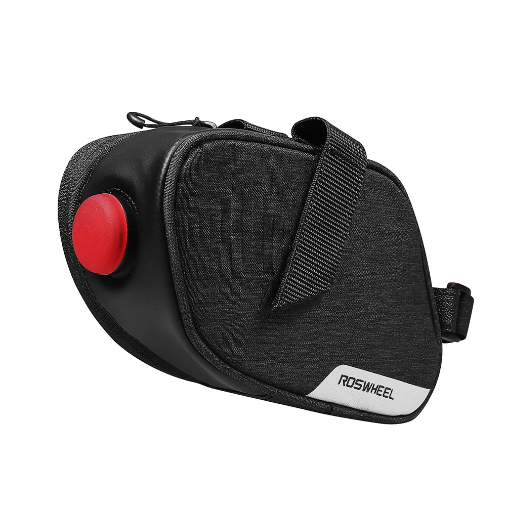 Roswheel Essentials Bicycle Bag With Tail Light Mountain Road Cycling Bike Rear Seat Saddle Pouch Pannier Sack | Спорт и развлечения