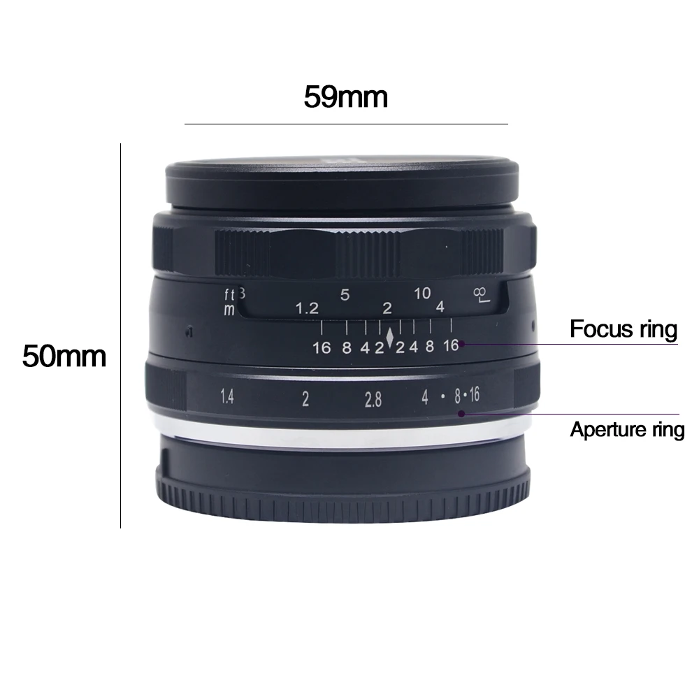 Meike 35 мм f1.4 ручной фокусирующий объектив APS C для цифровой фотокамеры Fuji X mount/для Sony