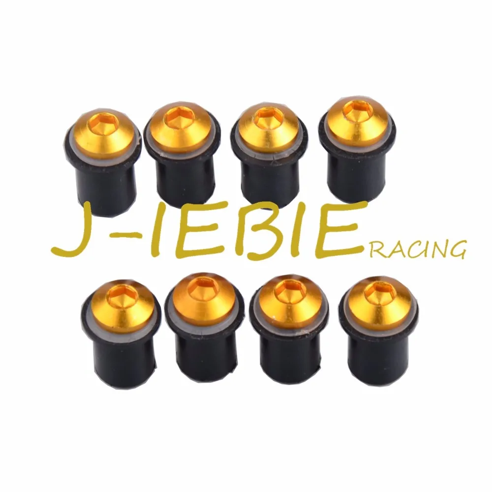 Винты для лобового стекла болты 8 шт. Yamaha YZF R125 R25 R3 600R 1000R R1 R6 MT09 MT07 MT10 MT03 FZ6R FZ8 XT 600E/R FJR