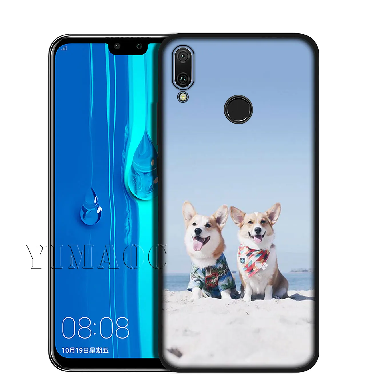 Мягкий силиконовый чехол YIMAOC corgi dog Для Huawei Y9 Y7 Y6 Prime 2019 Honor 20 8C 8X 8 9 9X 10 Lite 7C 7X 7A Pro