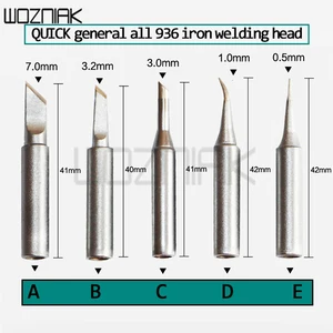 Оригинальная паяльная станция QUICK 936 969 968 900M-T-SK, наконечник ножа, головка ножа, сварочная головка, в одной упаковке