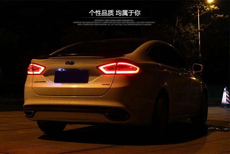 AKD автомобильный Стайлинг для Ford Fusion задние фонари 2013- Mondeo светодиодный задний фонарь светодиодный DRL сигнал тормоза заднего хода авто аксессуары