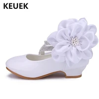 new children high heeled leather shoes girls princess patent leather party dance shoes kids student baby toddler shoes 02b