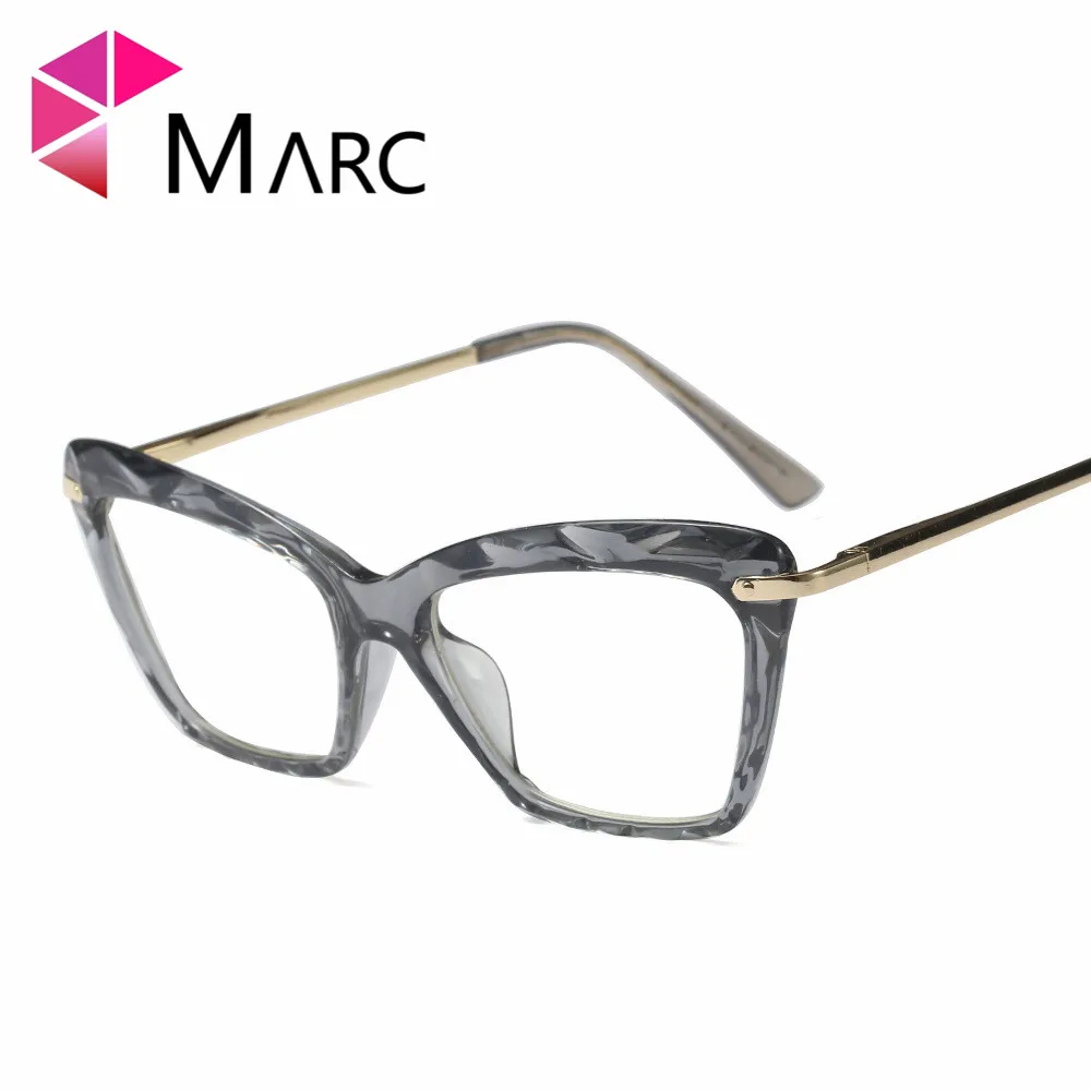 Женские оптические очки Mark черные простые прозрачные модные красные в оправе с