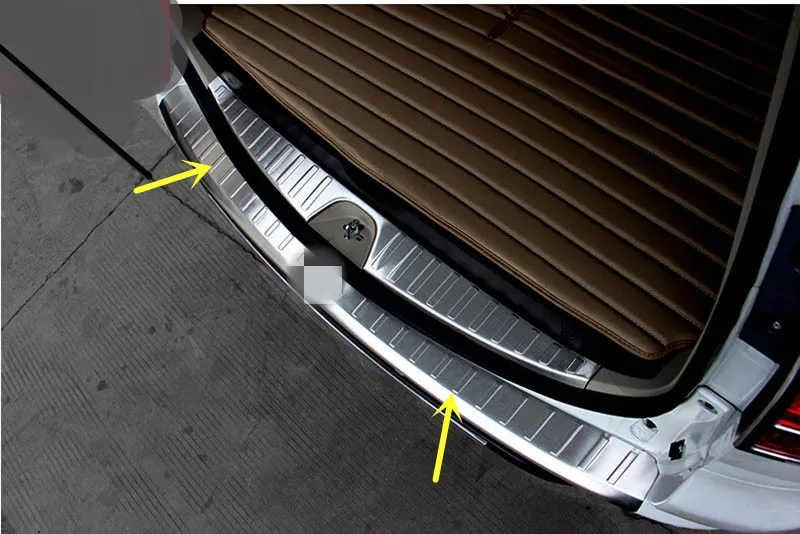 Стальная внешняя защитная пластина для заднего бампера пороговое защитное