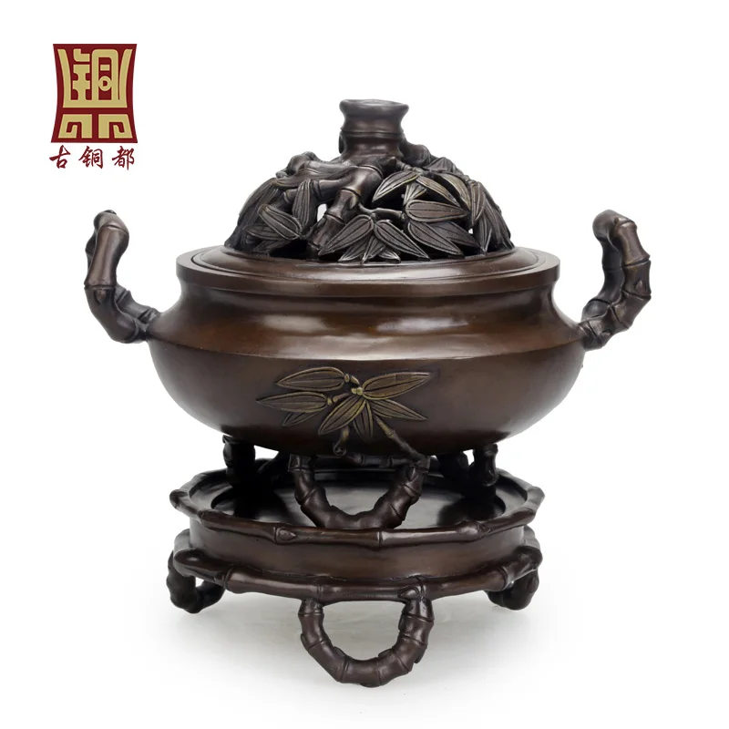 Бронзовая курильница плита меди ароматерапия благовония Будда деятельности