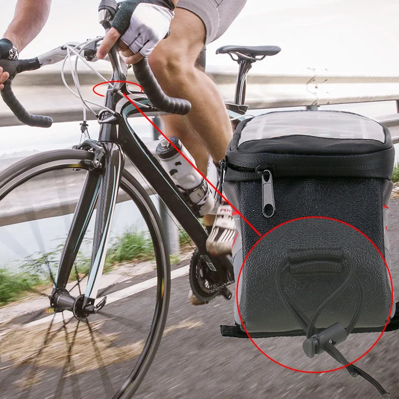 DRBIKE PU материал, водонепроницаемая велосипедная сумка, велосипедная Рама, Передняя верхняя труба, Сумка с сенсорным экраном для телефона Moilbe, MTB, дорожная велосипедная сумка