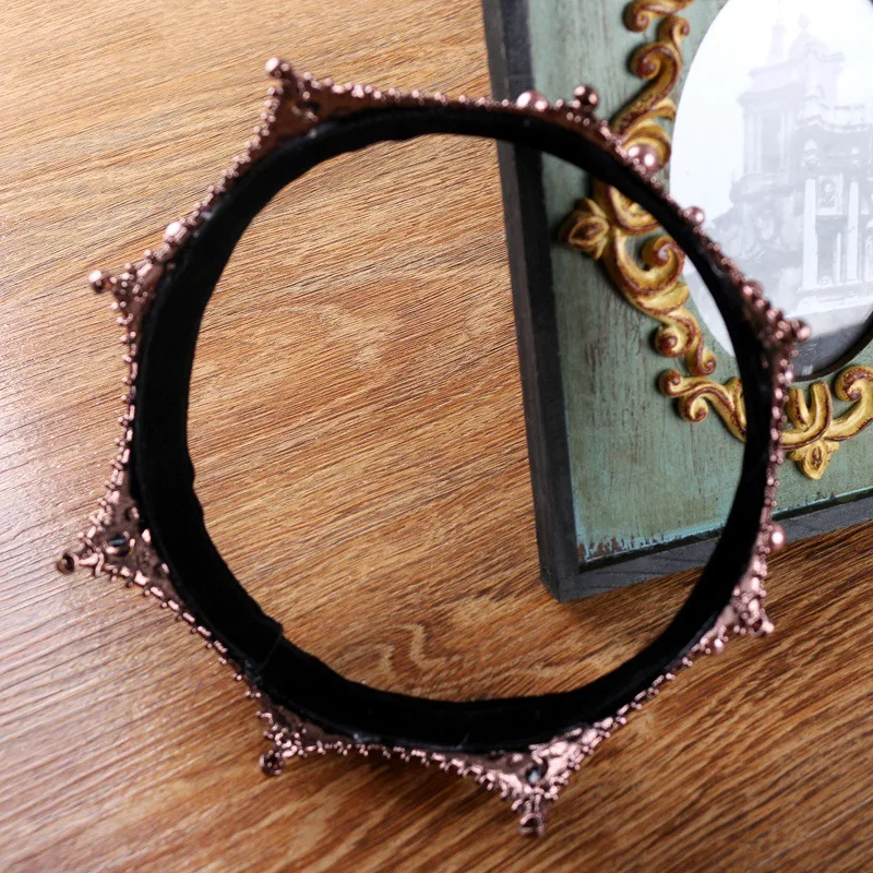 Новинка барокко ретро ручная работа кристалл большая круглая корона жемчужная