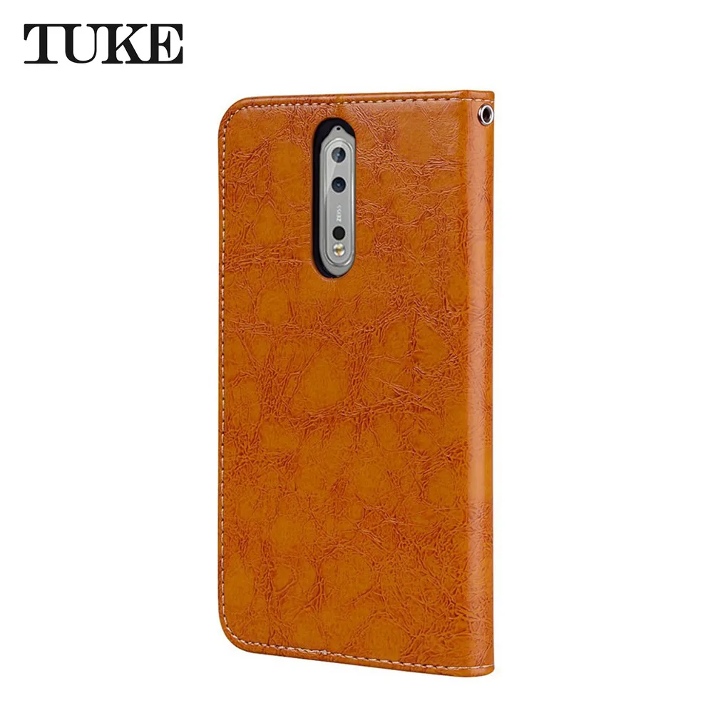 Откидной Чехол-бумажник из искусственной кожи для Nokia 8 чехол магнитные Чехлы