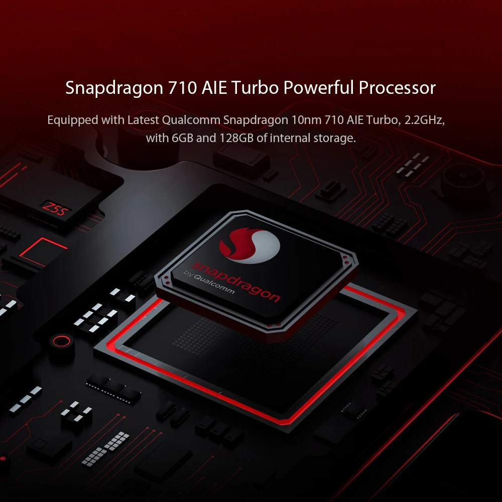 Lenovo Z5S L78071 смартфон с восьмиядерным процессором Snapdragon SDM710 ОЗУ 6 ГБ ПЗУ 64 3 дюйма QHD
