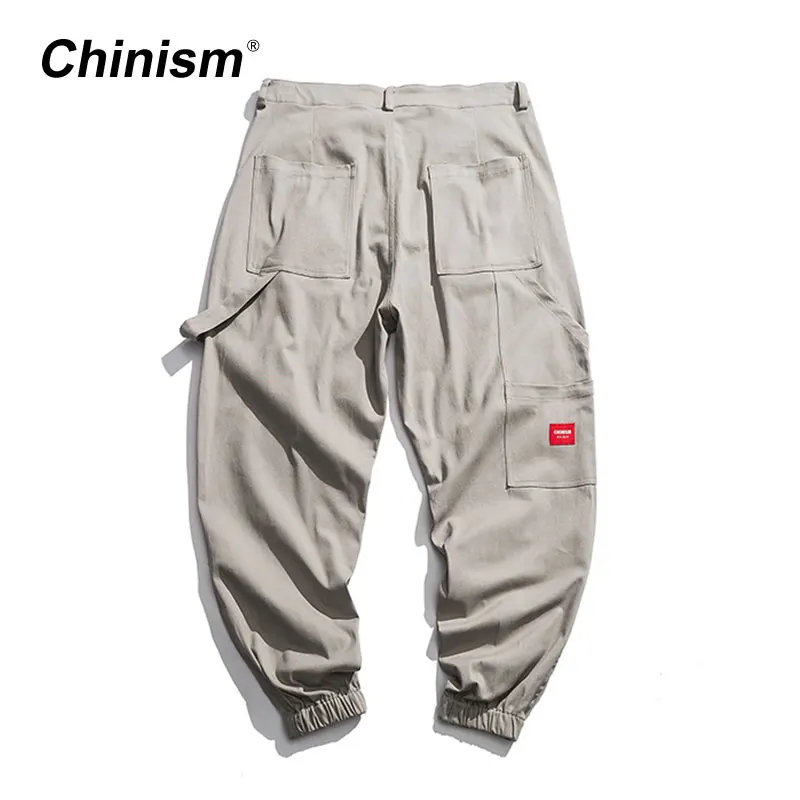 CHINISM мульти карман Blet Jogger брюки для девочек мужские хип хоп свободные штаны карго