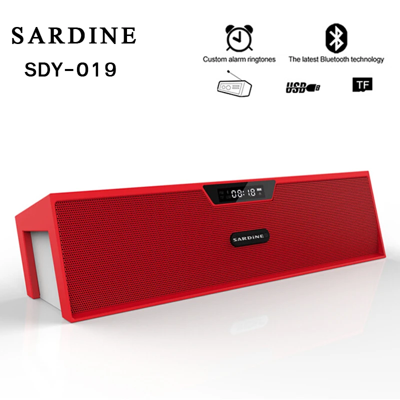 SDY 019 настольная сигнализация беспроводной Bluetooth динамик FM радио 10 Вт портативный