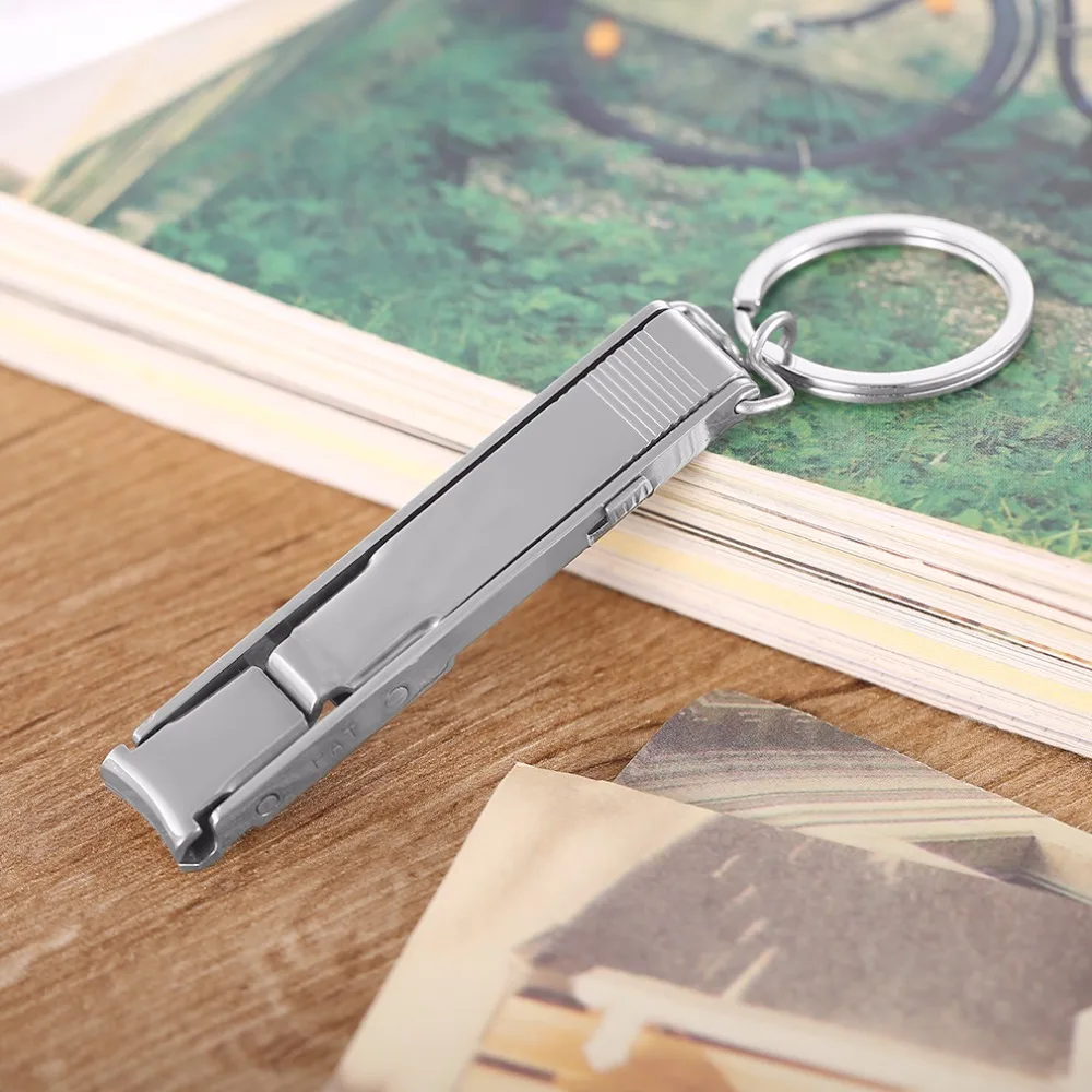 

EDC Ultra-thin Foldable Hand Finger Toe Nail Clippers Cutter Trimmer Stainless Steel Keychain Wholesale