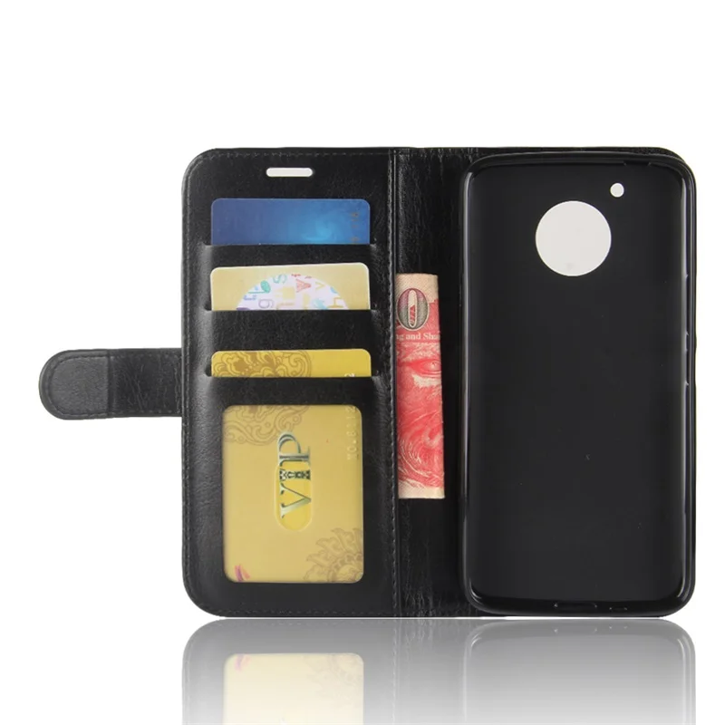 On For Motorola Moto E 4 Plus USA Version cover flip wallet Leather Full protect pouch Phone Bag E4 case | Мобильные телефоны и