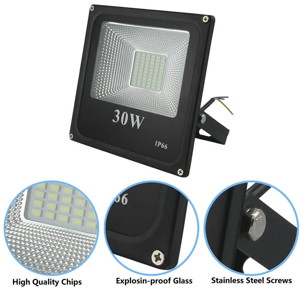 BUYBAY брендовые уличные Светодиодный прожектор светильник 220V Точечный светильник 30W 50W 100W 200W Светодиодный Прожектор Светильник projecteur светодиодный exterieur Лампа для проектора