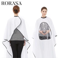 4 colors hairdressing cloth cape gown transparent new waterproof display window haircut barbers covers wrap pro styling tools