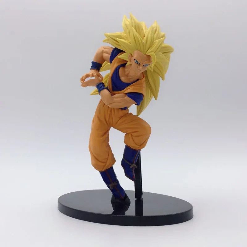 Фигурки DBZ Super Saiyan Son Gokou Goku Three Battle Damage Edition Аниме ПВХ кукла модель игрушки 20 см |