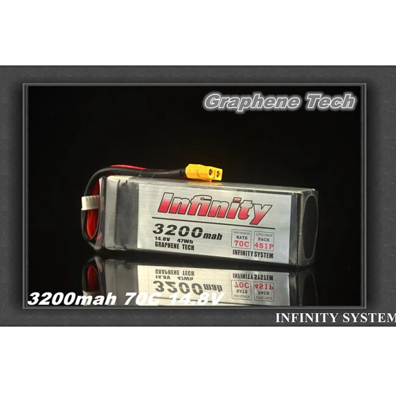 Фото Infinity 3200 mah 70C 4S1P литий-полимерный Battey для FPV гоночного дрона квадрокоптера Infinity 3200 mah 70C 4S1P литий-полимерный Battey для FPV гоночного дрона квадрокоптера