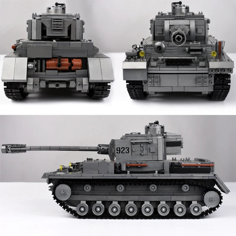 KAZI большой Танк Panzer IV блоки 1193 шт. строительные военный армейский конструктор