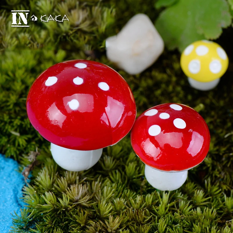 10 шт. микро ландшафтный мох украшение для сада мини гриб Мультяшные фигурки