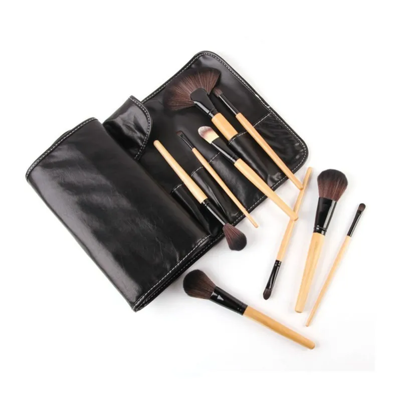 32 PCS Pro Makeup Cosmetic Brushes Wood Kit Brush Set in Pouch Case | Красота и здоровье