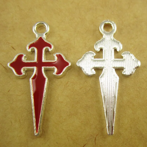 500 шт. в ассортименте красные и королевские синие крестообразные булавки Saint James