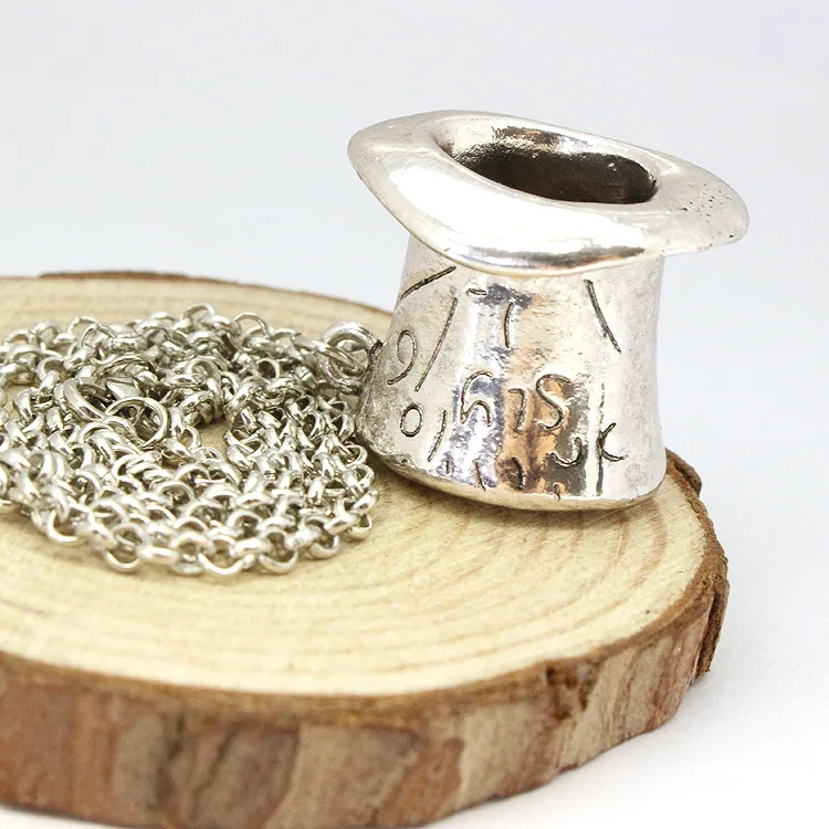 2016 новинка Алиса в стране чудес Безумный Шляпник кулон ожерелье для косплея