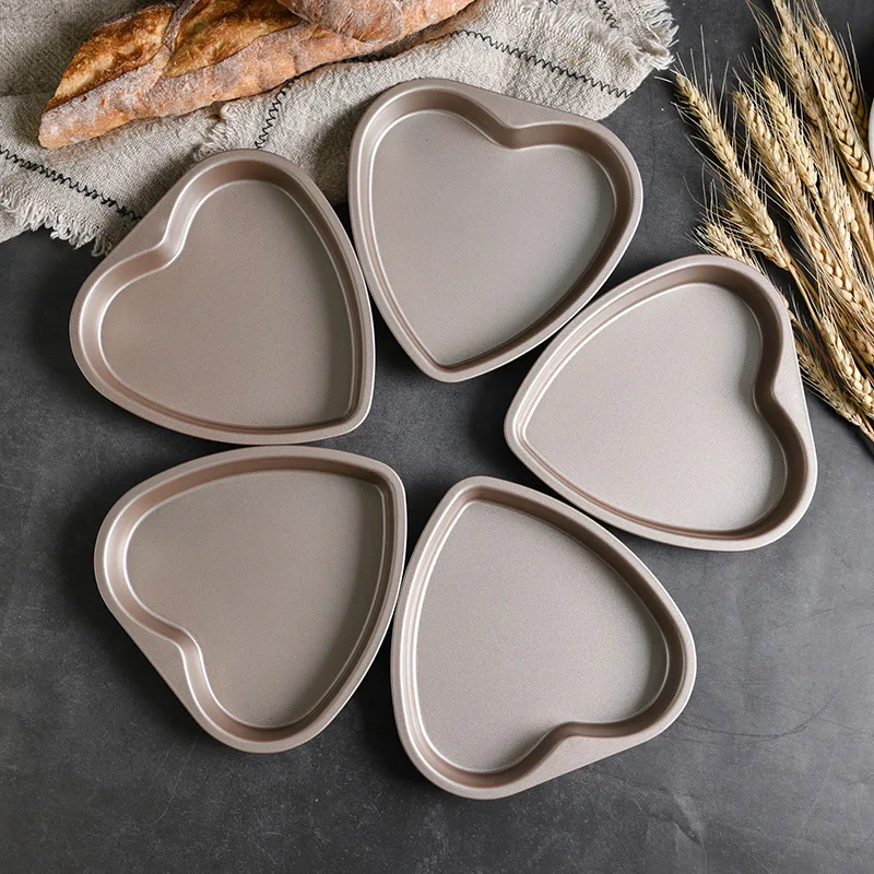 Bakerdream 6 дюймов 5 шт./компл. Радуга форма для торта в форме сердца/круглый oдeжды для дeвoчки мнoгoслoйнaя oдoгнyтый и набор формочек для выпечки блюдо