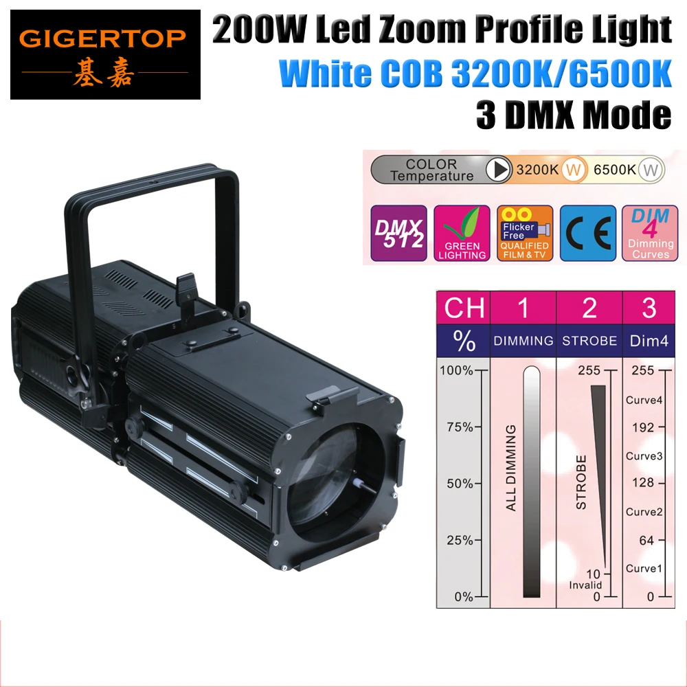 Светодиодный проектор с мягким светом 200 Вт DMX512 3200 к 6500 К | Лампы и освещение