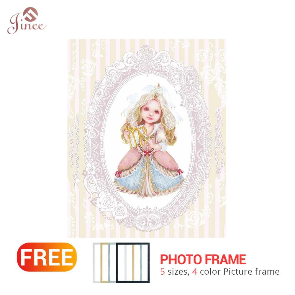 DIY Virgo бриллиант картина мультфильм узор алмазная живопись 5D горный хрусталь