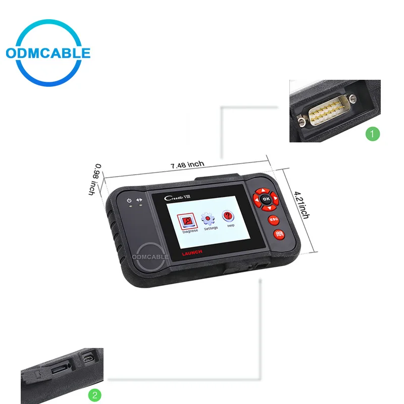 Автомобильный диагностический инструмент LAUNCH X431 obd2 считыватель кодов Сканер