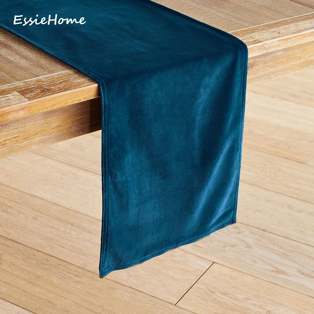 ESSIE домашняя темно синяя Бирюзовая Двухсторонняя матовая Вельветовая