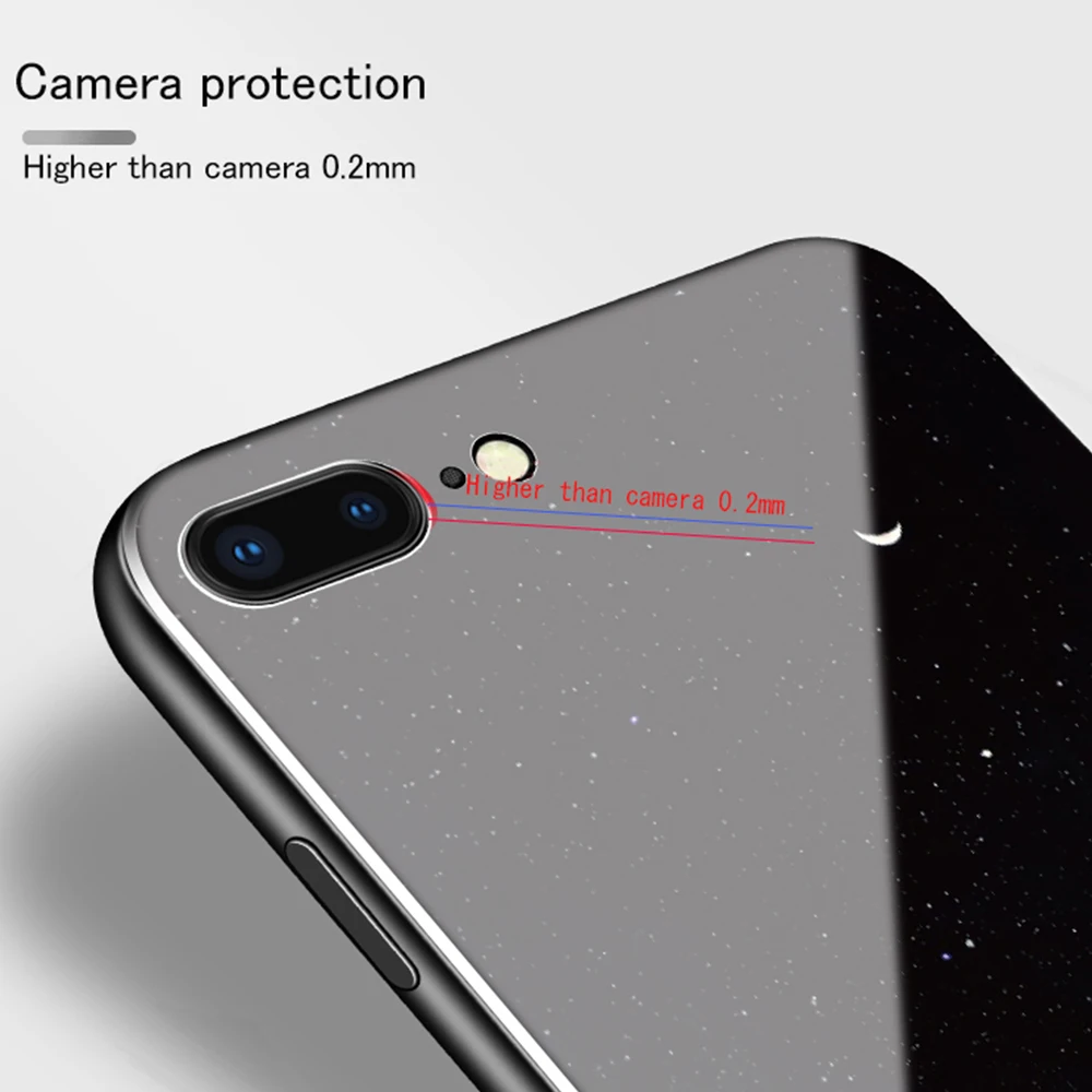 Закаленное стекло звездное небо чехол для телефона iPhone XR Xs Max X 8 7 6S 6 Plus