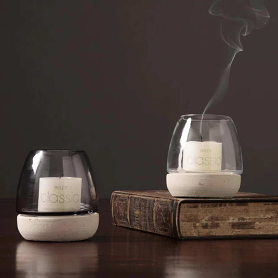 Подсвечники Votive Tealight стеклянный Рождественский скандинавский винтажный Photophore