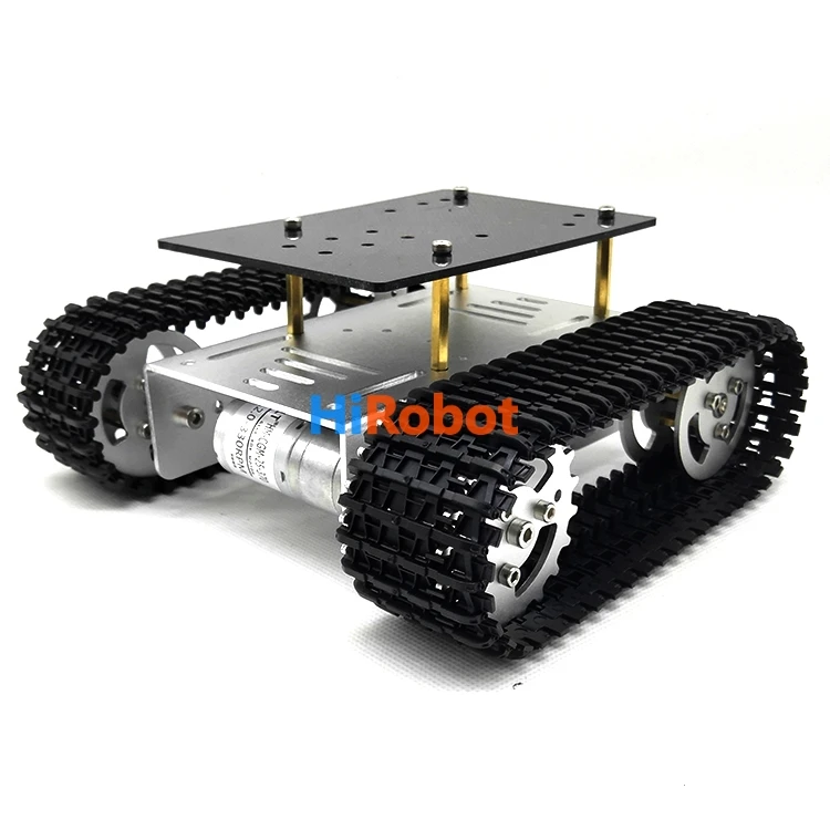 Мини T10 пластиковый трек умный Танк робот игрушка для обучения демонстрации DIY