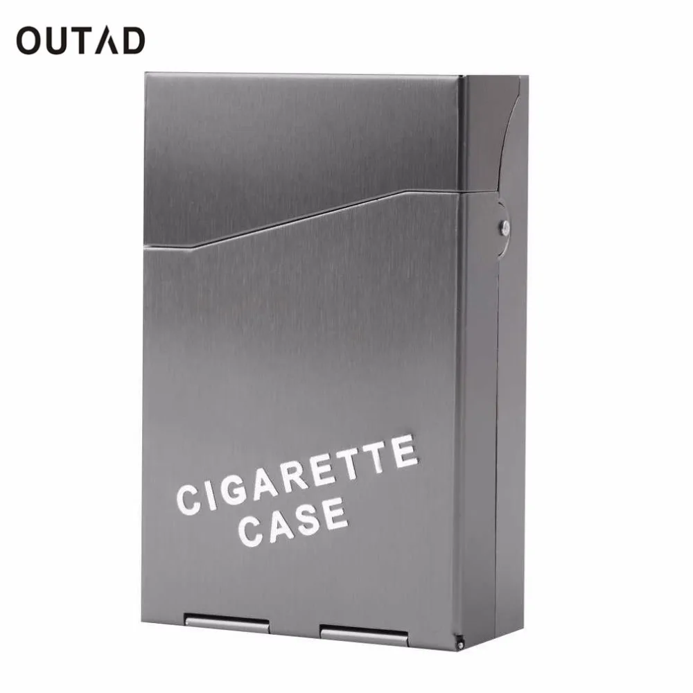 OUTAD сигарета коробка для девушек и женщин тонкий алюминиевый сигарету чехол