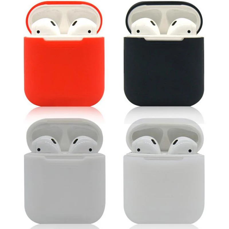 

Силиконовый противоударный защитный чехол для Apple AirPods, чехол, кожаный чехол для AirPods, аксессуары для наушников True Wireless