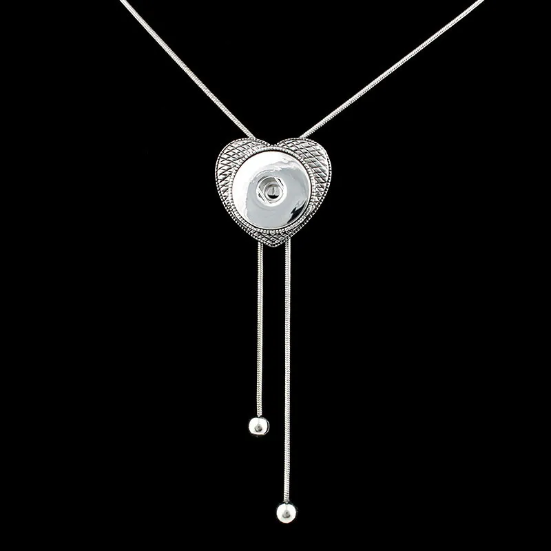 New Round Snap Button Pendants Necklace With Chain 18mm Fit Buttons Jewelry 10pcs | Украшения и аксессуары
