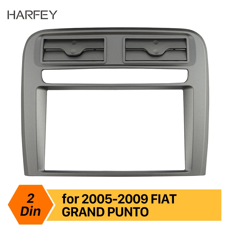 Harfey Автомобильная 2DIN стерео фасция комплект обшивки ободка с GPS для FIAT GRAND PUNTO 2005