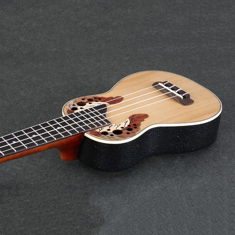 21 дюймов Ukulele 4 струнные Музыкальные инструменты профессиональный Picea Asperata