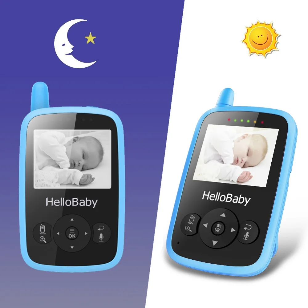 2 4 дюймов Hello Baby Беспроводной видео Видеоняни и радионяни с инфракрасным Ночное